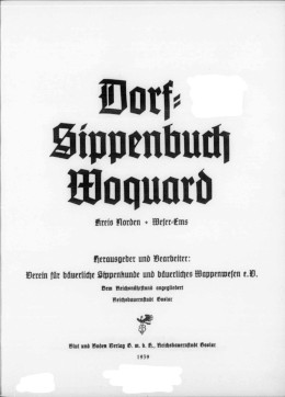 Dorf Sippenbuch Woquard (1683 - 1938)